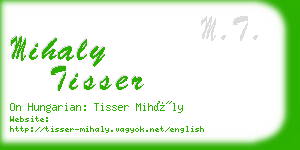 mihaly tisser business card